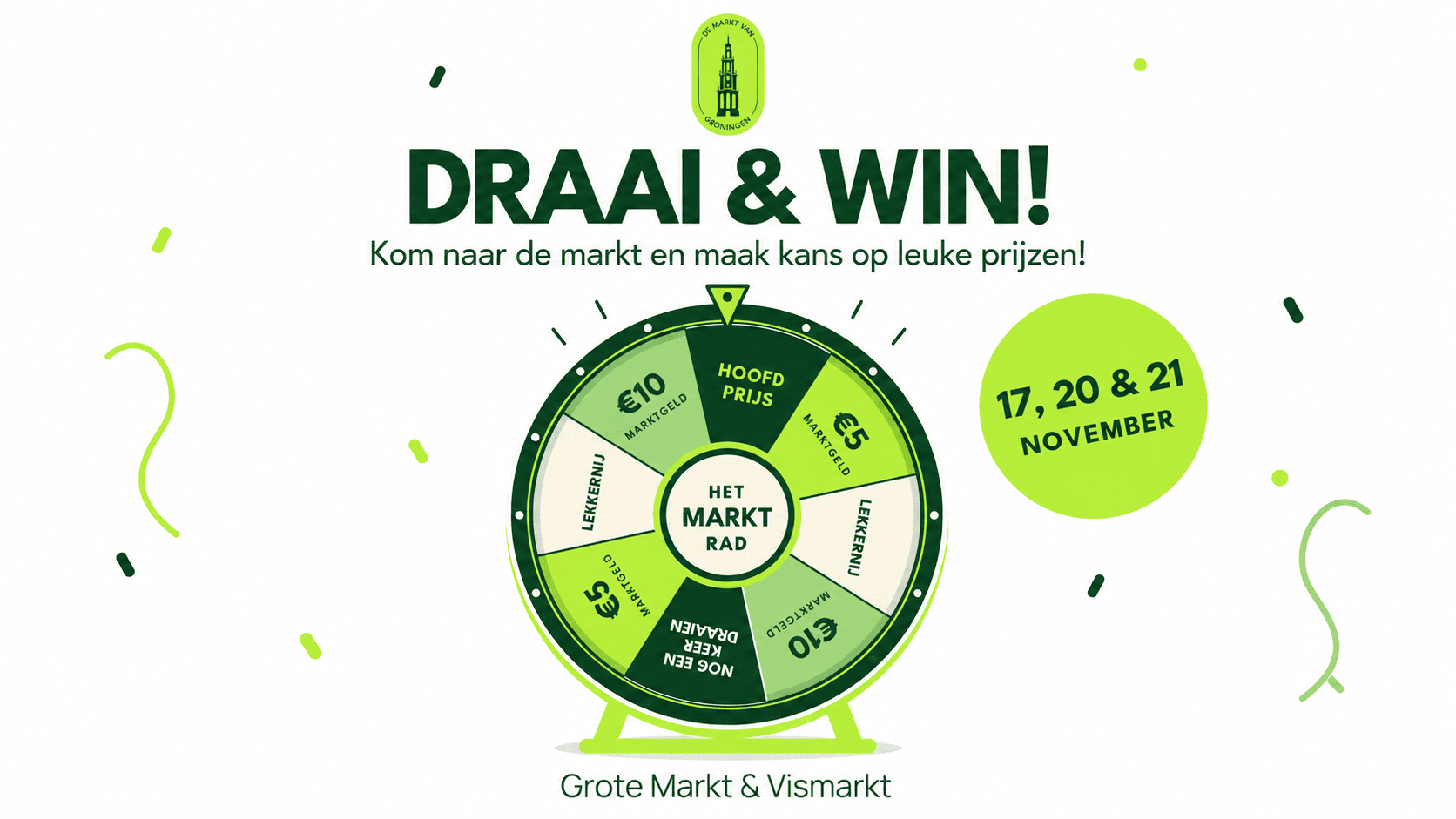 Het Markt Rad foto met AI gegenereerd